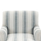 Modern Striped Accent Chairs with Arms