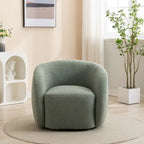 Poltrona d'accento girevole a 360 gradi SEYNAR, moderna e glamour, rivestita