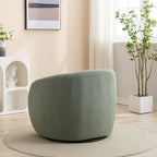 Poltrona d'accento girevole a 360 gradi SEYNAR, moderna e glamour, rivestita