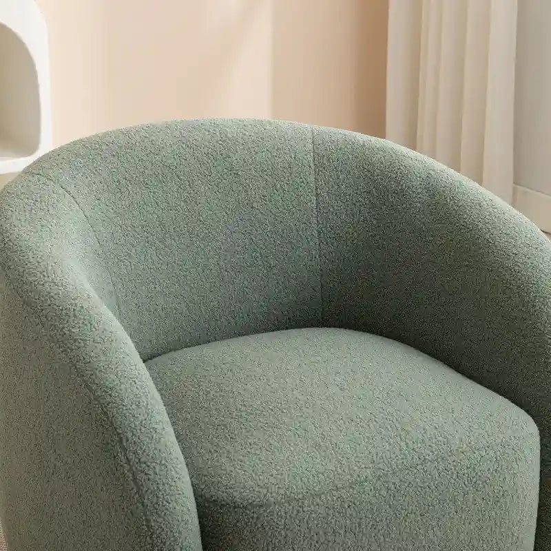 Poltrona d'accento girevole a 360 gradi SEYNAR, moderna e glamour, rivestita
