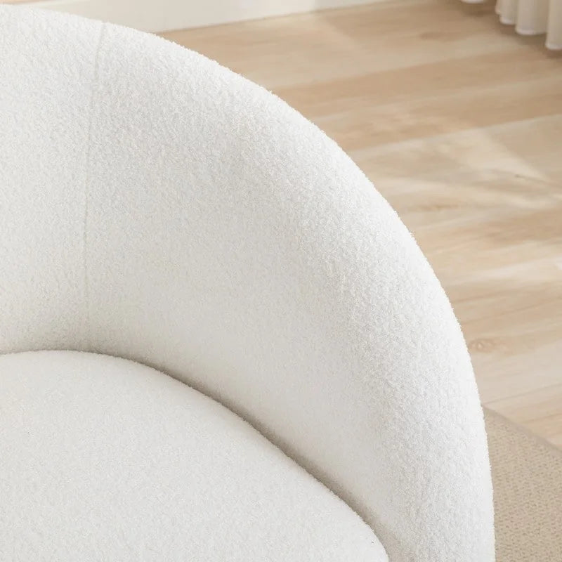 Poltrona d'accento girevole a 360 gradi SEYNAR, moderna e glamour, rivestita
