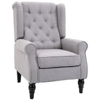 HOMCOM Copper Grove Guanta Tufted Wood Leg Accent Chair