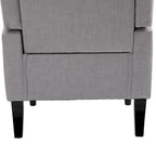 HOMCOM Copper Grove Guanta Tufted Wood Leg Accent Chair