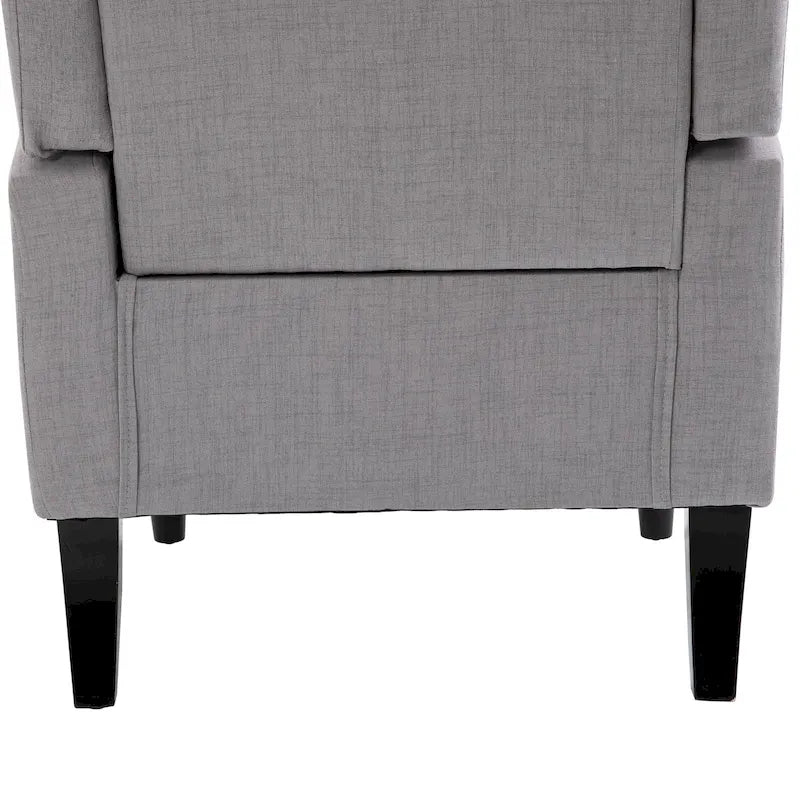 HOMCOM Copper Grove Guanta Tufted Wood Leg Accent Chair