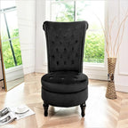US Pride Furniture Gosser 20 Wide Velvet High Back Vanity Chair