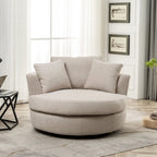 54 cm brede elegante ronde draaibare kuipstoel, anderhalve stoel