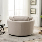 54 cm brede elegante ronde draaibare kuipstoel, anderhalve stoel