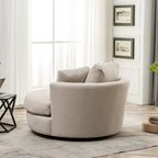 54 cm brede elegante ronde draaibare kuipstoel, anderhalve stoel