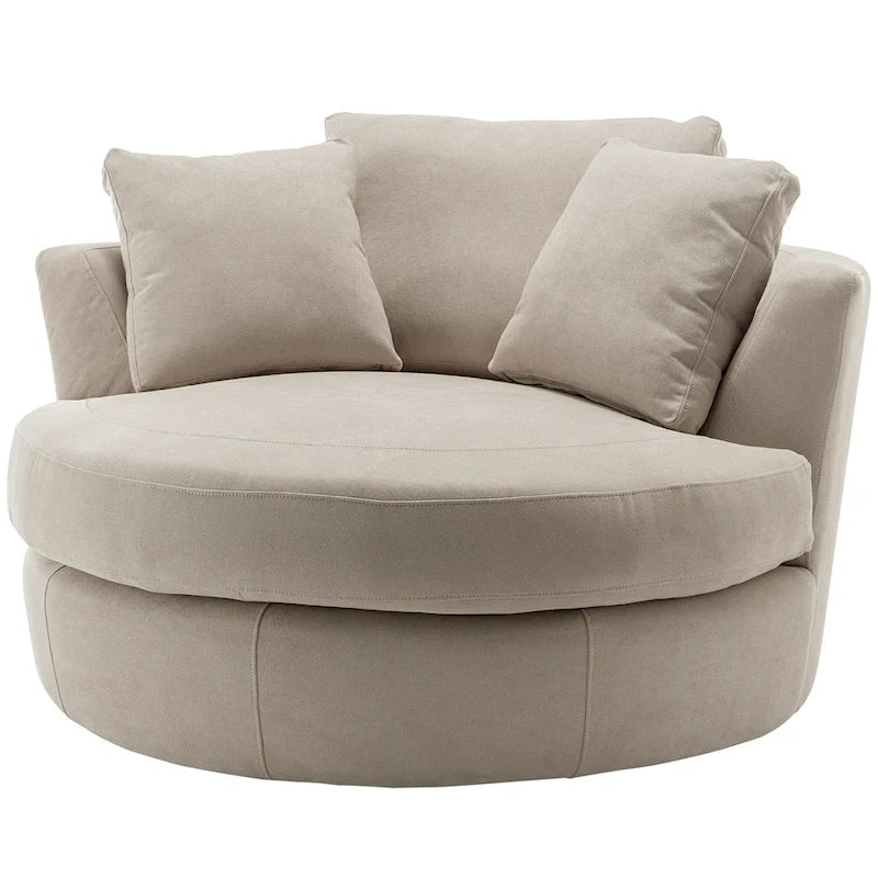 54 cm brede elegante ronde draaibare kuipstoel, anderhalve stoel