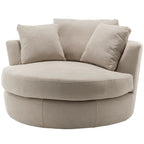 54 cm brede elegante ronde draaibare kuipstoel, anderhalve stoel