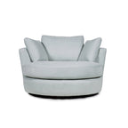 54 cm brede elegante ronde draaibare kuipstoel, anderhalve stoel