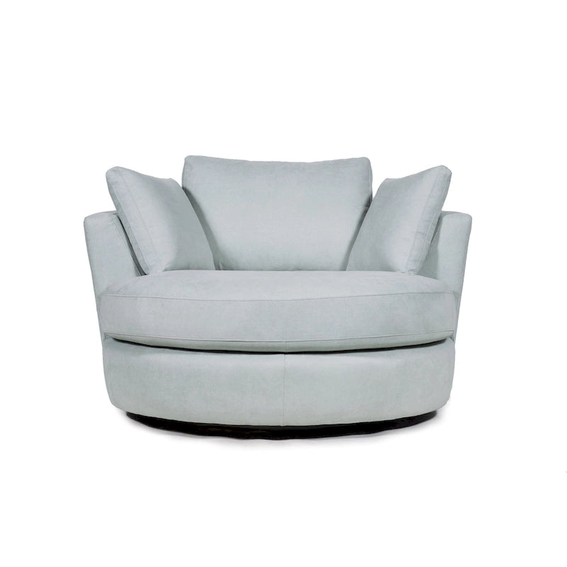 54 cm brede elegante ronde draaibare kuipstoel, anderhalve stoel