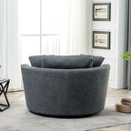 54 cm brede elegante ronde draaibare kuipstoel, anderhalve stoel