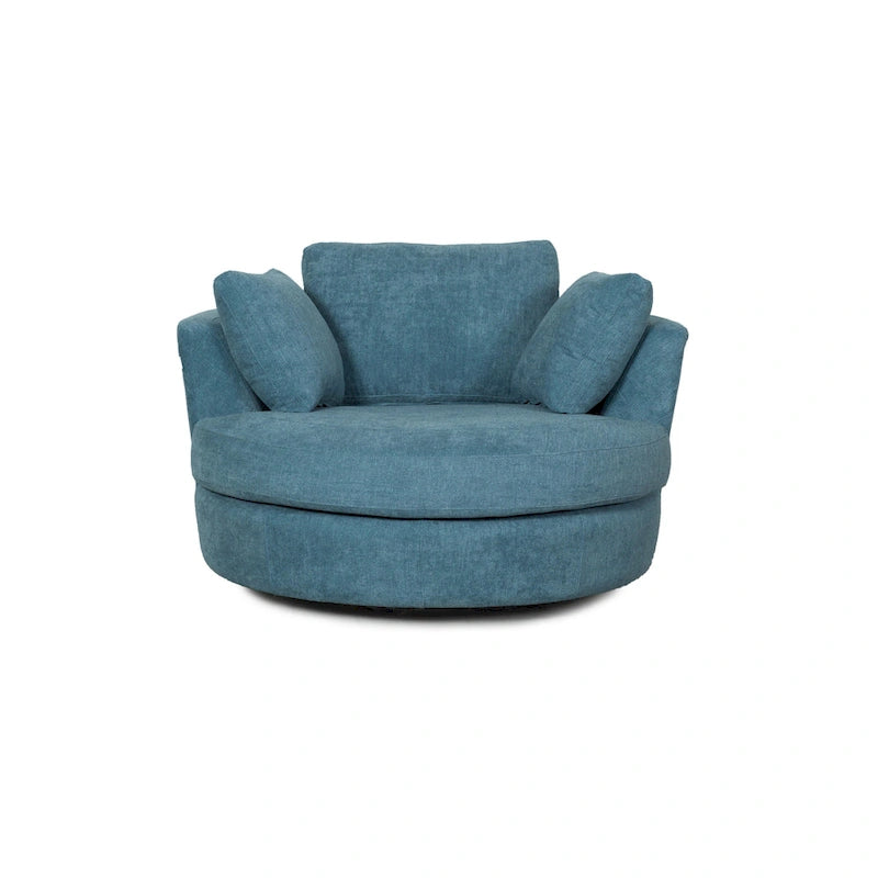 54 cm brede elegante ronde draaibare kuipstoel, anderhalve stoel