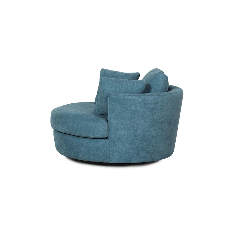 54 cm brede elegante ronde draaibare kuipstoel, anderhalve stoel