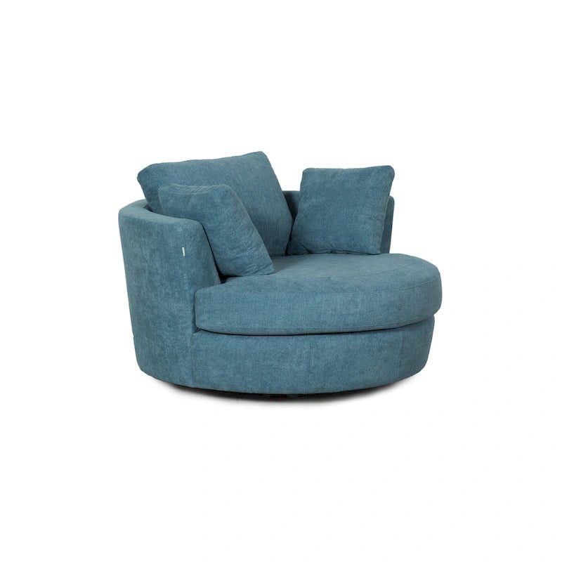 54 cm brede elegante ronde draaibare kuipstoel, anderhalve stoel