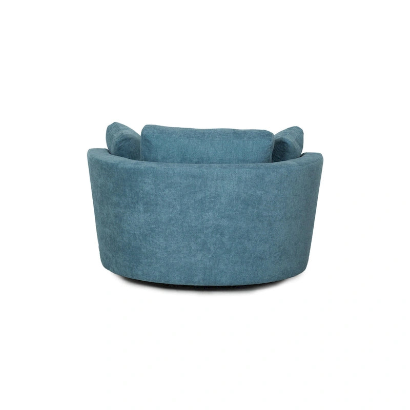 54 cm brede elegante ronde draaibare kuipstoel, anderhalve stoel