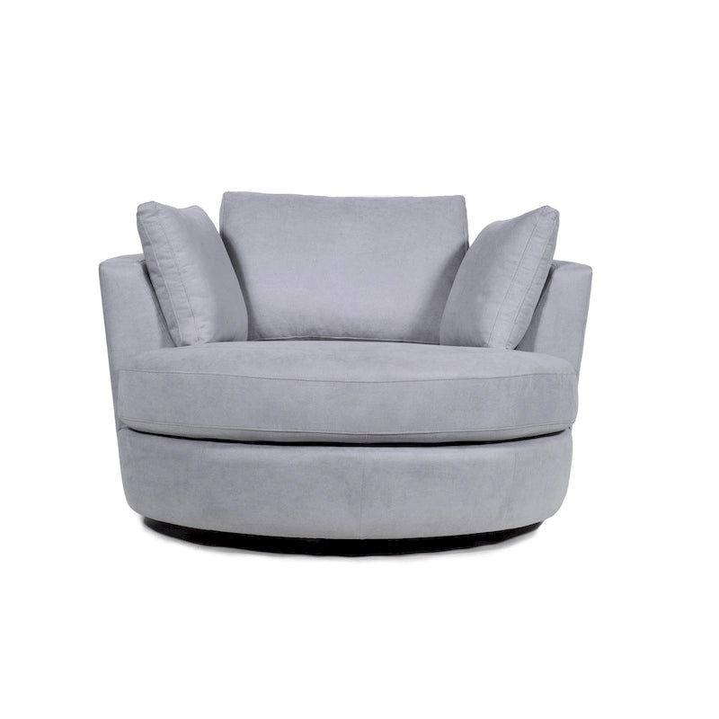 54 cm brede elegante ronde draaibare kuipstoel, anderhalve stoel
