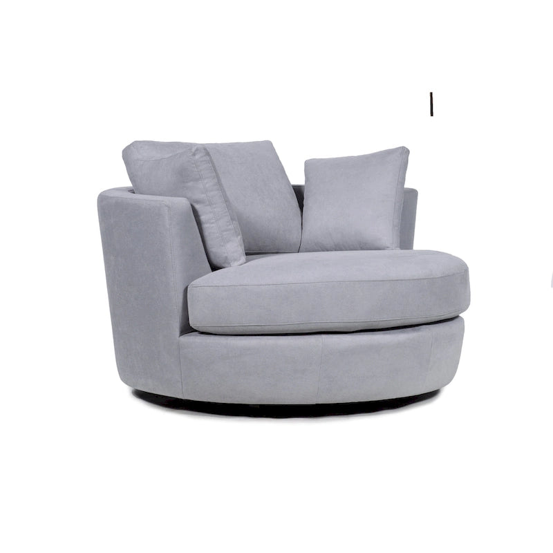 54 cm brede elegante ronde draaibare kuipstoel, anderhalve stoel
