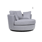 54 cm brede elegante ronde draaibare kuipstoel, anderhalve stoel