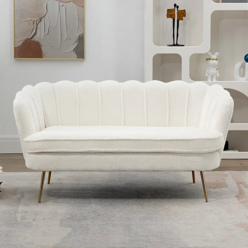 59 Zoll breites, modernes Sofa im Mid-Century-Stil mit Steppung