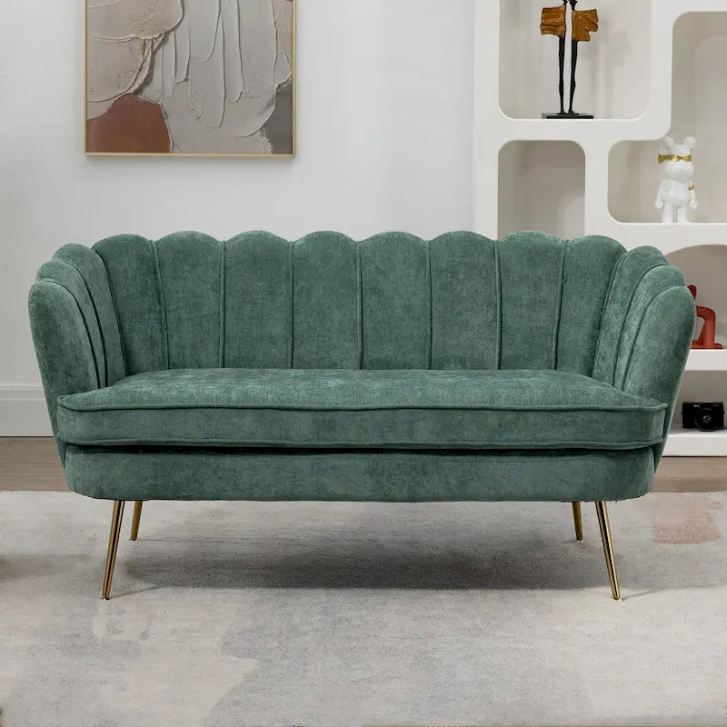 59 Zoll breites, modernes Sofa im Mid-Century-Stil mit Steppung