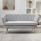 59 Zoll breites, modernes Sofa im Mid-Century-Stil mit Steppung