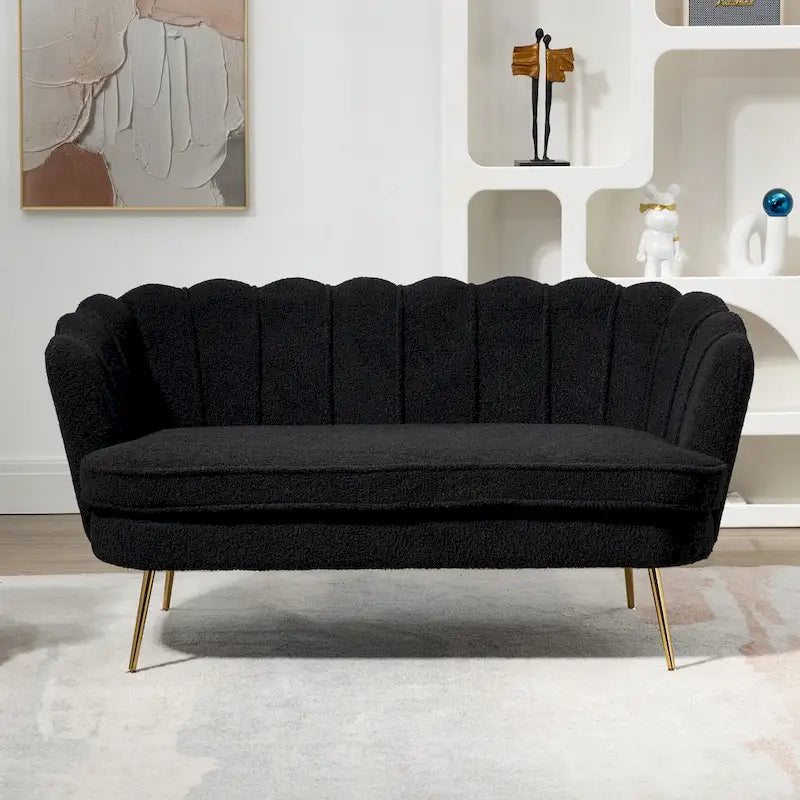 59 Zoll breites, modernes Sofa im Mid-Century-Stil mit Steppung