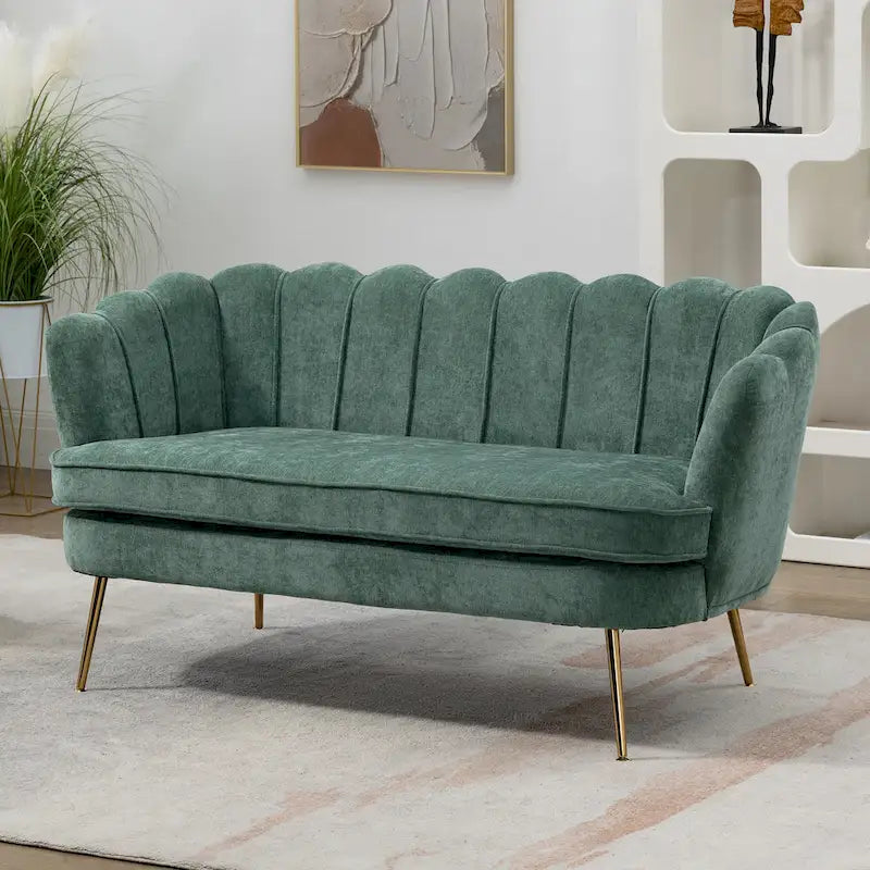 59 Zoll breites, modernes Sofa im Mid-Century-Stil mit Steppung