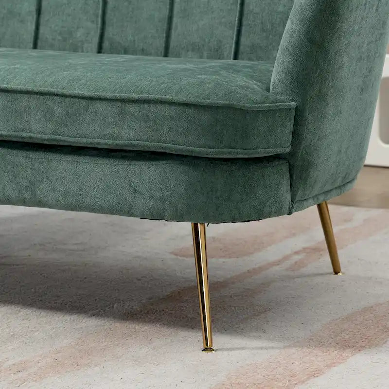 59 Zoll breites, modernes Sofa im Mid-Century-Stil mit Steppung