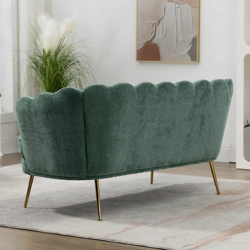 59 Zoll breites, modernes Sofa im Mid-Century-Stil mit Steppung