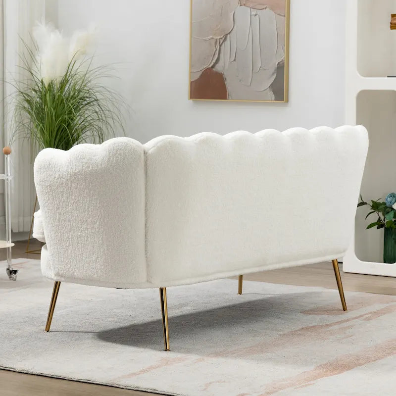 59 Zoll breites, modernes Sofa im Mid-Century-Stil mit Steppung