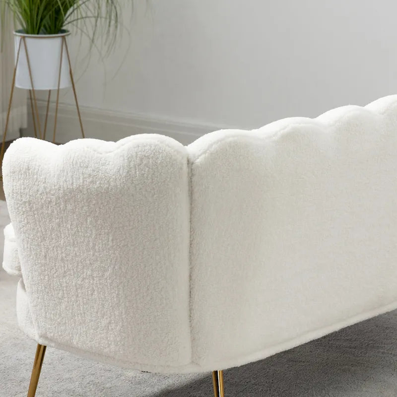 59 Zoll breites, modernes Sofa im Mid-Century-Stil mit Steppung