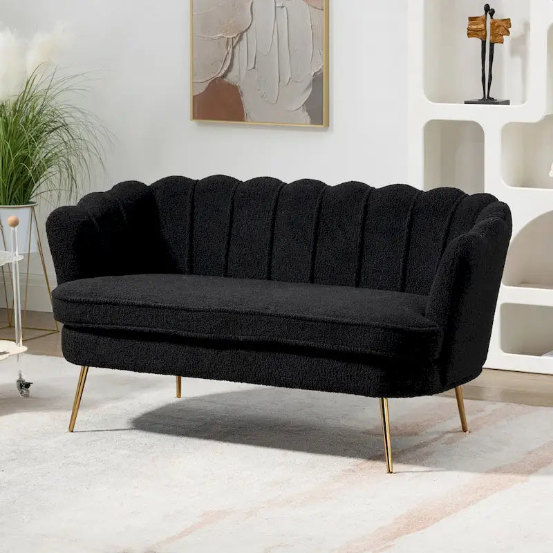 59 Zoll breites, modernes Sofa im Mid-Century-Stil mit Steppung