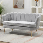 59 Zoll breites, modernes Sofa im Mid-Century-Stil mit Steppung