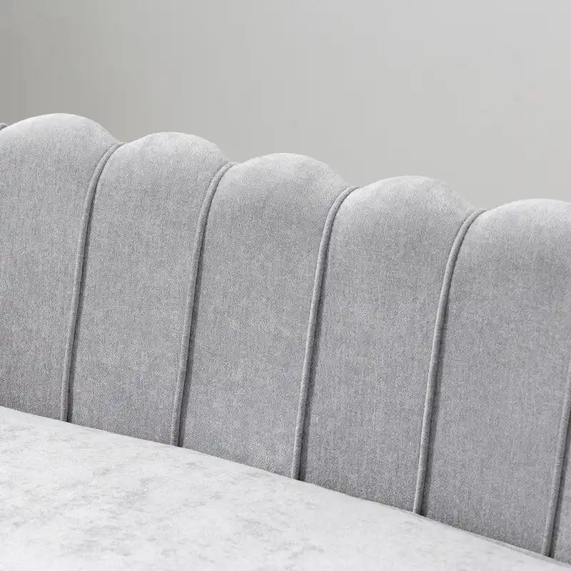 59 Zoll breites, modernes Sofa im Mid-Century-Stil mit Steppung