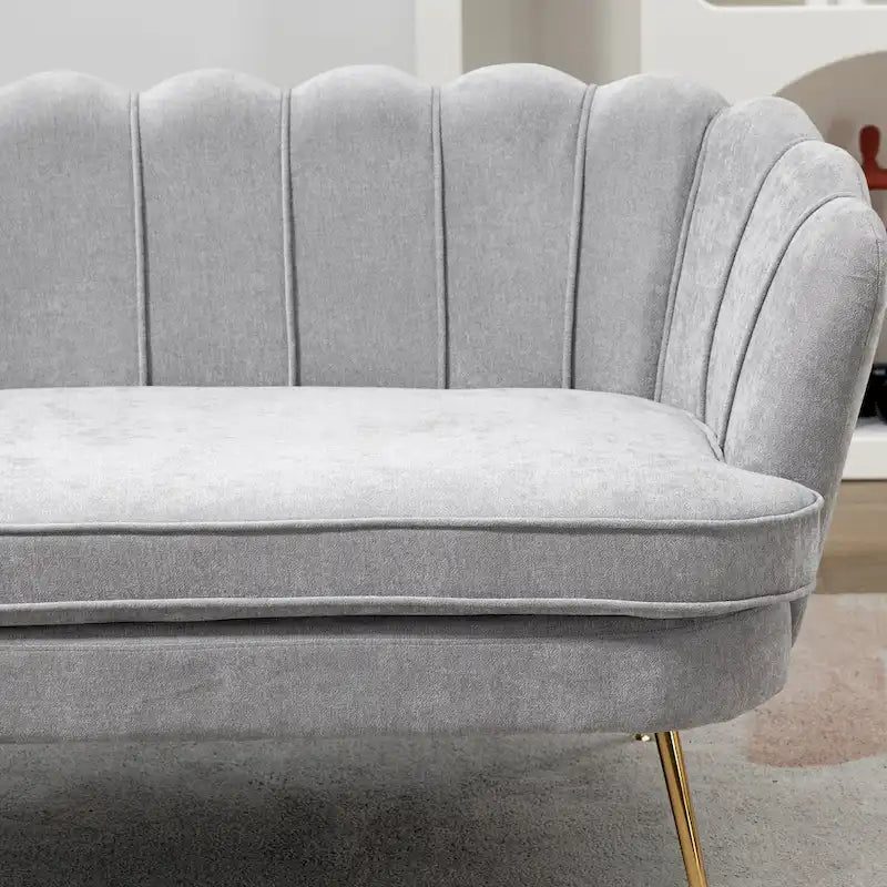 59 Zoll breites, modernes Sofa im Mid-Century-Stil mit Steppung