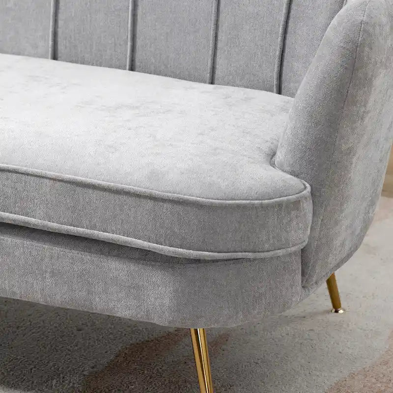 59 Zoll breites, modernes Sofa im Mid-Century-Stil mit Steppung