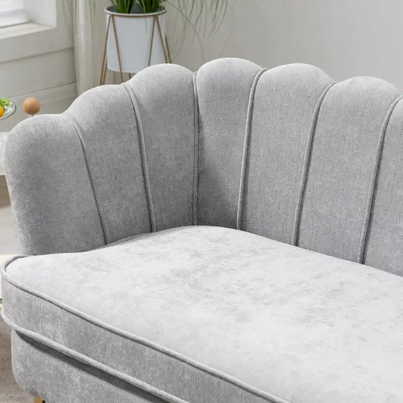 59 Zoll breites, modernes Sofa im Mid-Century-Stil mit Steppung
