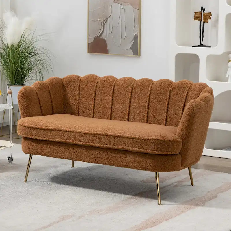 59 Zoll breites, modernes Sofa im Mid-Century-Stil mit Steppung
