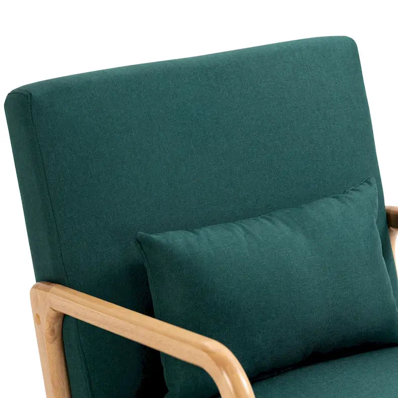 2 Set Upholstered Lounge Arm Chair with Pillow - Set of 2