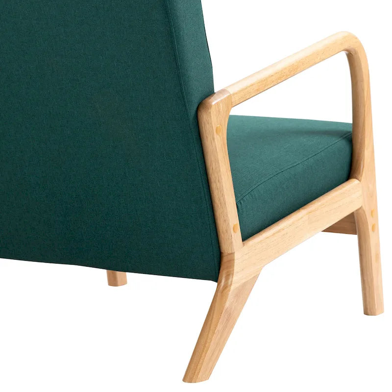 2 Set Upholstered Lounge Arm Chair with Pillow - Set of 2