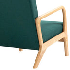 2 Set Upholstered Lounge Arm Chair with Pillow - Set of 2