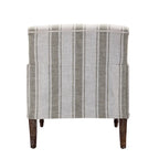 Traditional Upholstered Stripe Accent Chair Modern Armchair