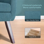 HUIMO Fabric Arm Chair Accent Chair and Ottoman Set Grey/ Beige/ Blue/ Dark Teal