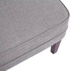 HUIMO Fabric Arm Chair Accent Chair and Ottoman Set Grey/ Beige/ Blue/ Dark Teal