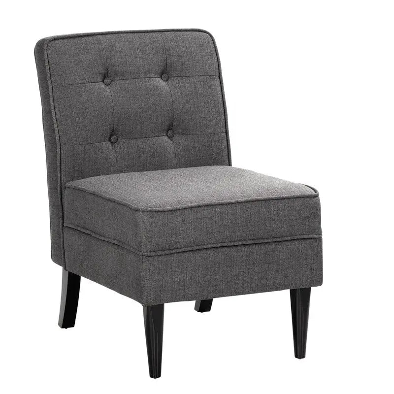 Grafton Home Roswell Armless Button Tufted Storage Accent Chair
