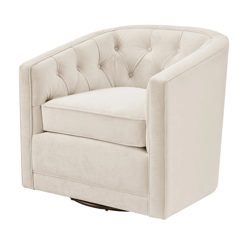 Walsh Fabric Swivel Barrel Chair