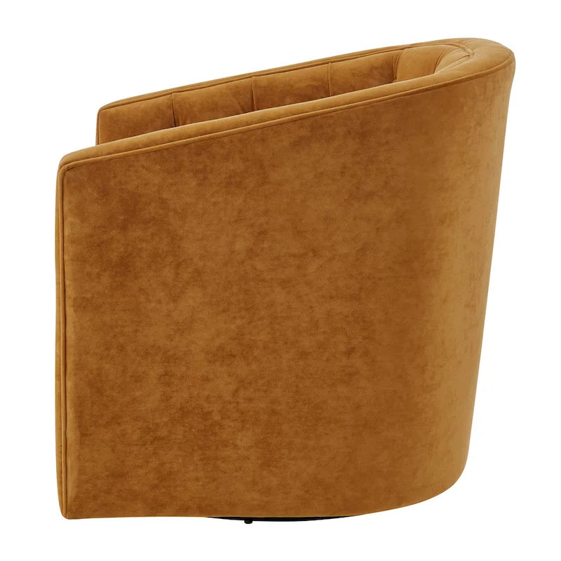 Walsh Fabric Swivel Barrel Chair