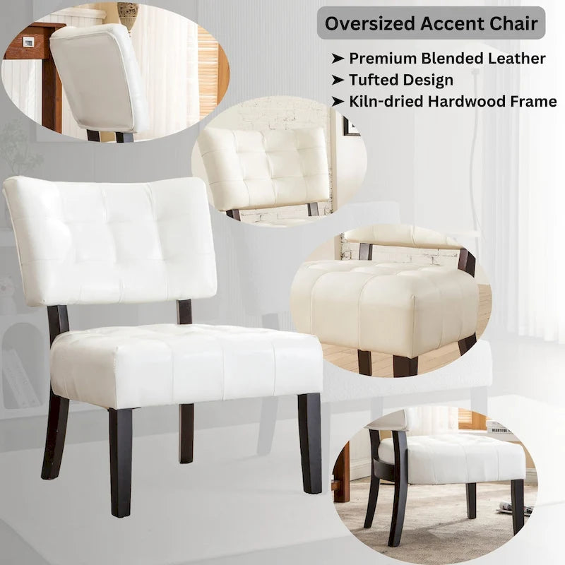 Porch & Den McRee Tufted Slipper Oversize Chair